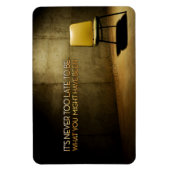 George Eliot Inspirerend Quote "Nooit te laat" Magneet (Verticaal)