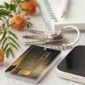 George Eliot Inspirerend Quote "Nooit te laat" Sleutelhanger (Voorkant Rechts)