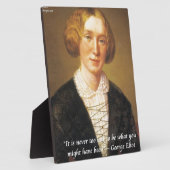 George Eliot "Nooit te laat" Citaat Fotoplaat (Zijkant)