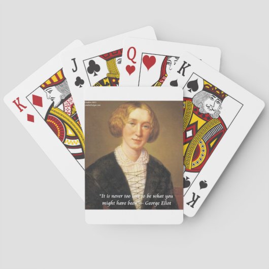 George Eliot "Nooit te laat" Pokerkaarten (Achterkant)