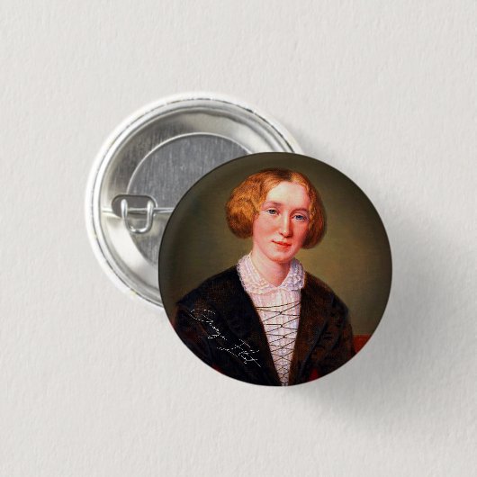 George Eliot Ronde Button 3,2 Cm (Voorkant /achterkant)