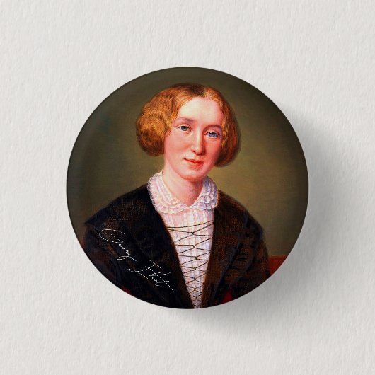 George Eliot Ronde Button 3,2 Cm (Voorkant)