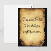 George Eliot's quote on life Briefkaart (Voorkant / Achterkant)