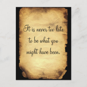 George Eliot's quote on life Briefkaart