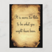 George Eliot's quote on life Briefkaart (Voorkant)