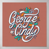 George en Cindy Poster (Voorkant)