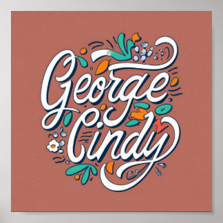 George en Cindy Poster