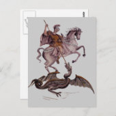 GEORGE EN DE DRAAK BRIEFKAART (Voorkant / Achterkant)