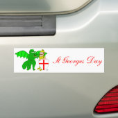 George en de Draak Bumpersticker (Op auto)