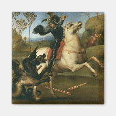 George en de Draak (door Raphael) Magneet (Voorkant)