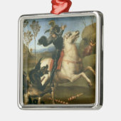 George en de Draak (door Raphael) Metalen Ornament (Links)