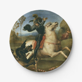 George en de Draak (door Raphael) Papieren Bordje