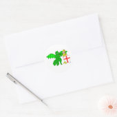 George en de Draak Ronde Sticker (Envelop)