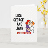 George En Jane Liefdevolle Kaart (Gele Bloem)
