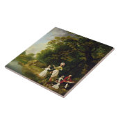 George en Mary Browne met hun vijf oudere kind Tegeltje (Zijkant)