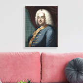 George Frederic Handel, gegraveerd door Thomson Canvas Afdruk (Insitu (Woonkamer))