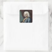 George Frederic Handel, gegraveerd door Thomson Vierkante Sticker (Tas)