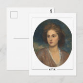 George Frederic Watts #12 - Briefkaart met fijne k (Voorkant / Achterkant)