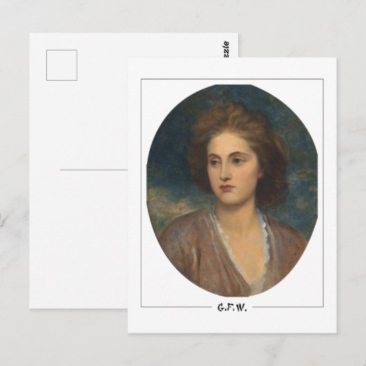 George Frederic Watts #12 - Briefkaart met fijne k (Voorkant / Achterkant)