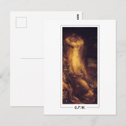 George Frederic Watts #213 - Kunstmatig Briefkaart (Voorkant / Achterkant)