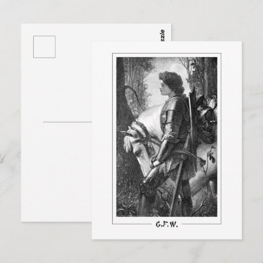 George Frederic Watts #235 - Kunstmatig Briefkaart (Voorkant / Achterkant)