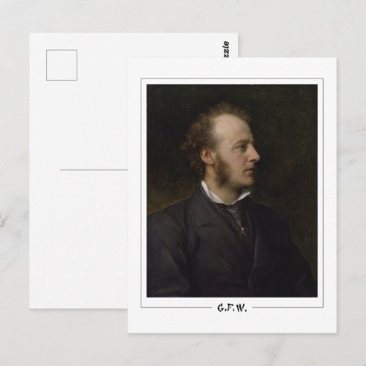 George Frederic Watts #25 - Kunstmatig Briefkaart (Voorkant / Achterkant)
