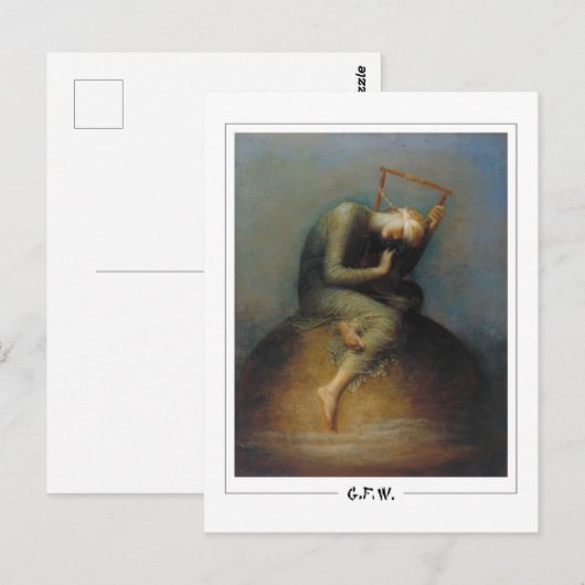 George Frederic Watts #27 - Kunstmatig Briefkaart (Voorkant / Achterkant)