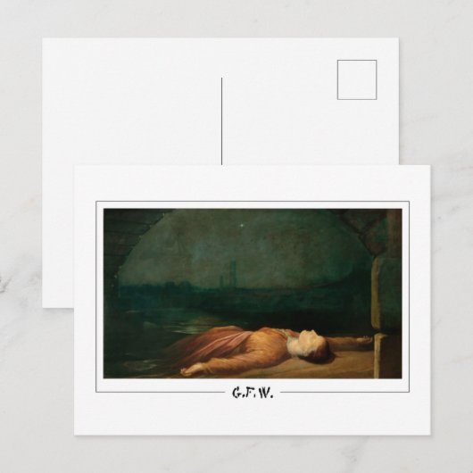 George Frederic Watts #55 - Kunstmatig Briefkaart (Voorkant / Achterkant)