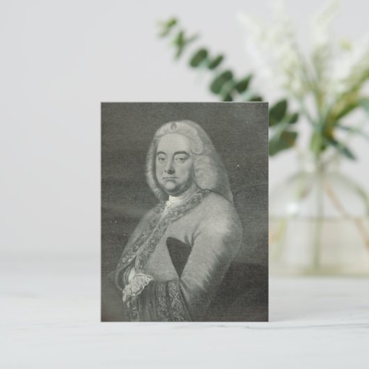 George Frederick Handel Briefkaart (Staand voorkant)