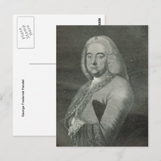 George Frederick Handel Briefkaart (Voorkant / Achterkant)