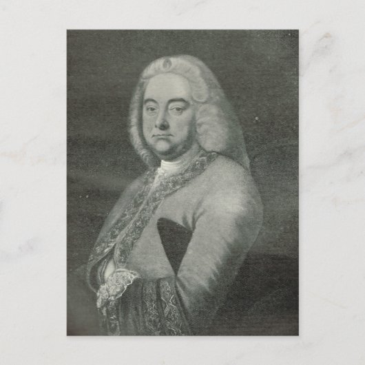 George Frederick Handel Briefkaart (Voorkant)