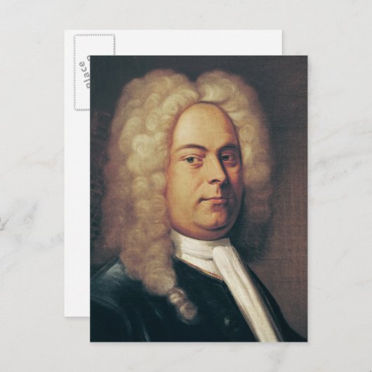 George Frederick Handel Briefkaart (Voorkant / Achterkant)