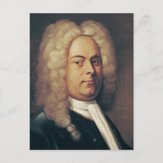 George Frederick Handel Briefkaart (Voorkant)