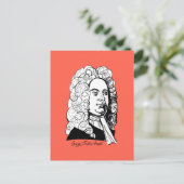 George Frideric Handel Briefkaart (Staand voorkant)