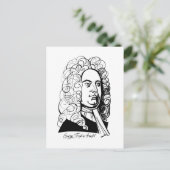 George Frideric Handel Briefkaart (Staand voorkant)