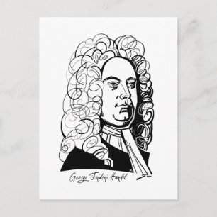 George Frideric Handel Briefkaart