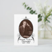 George Frideric Handel Briefkaart (Staand voorkant)