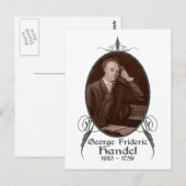 George Frideric Handel Briefkaart (Voorkant / Achterkant)