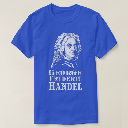 George Frideric Handel Opera Piano Composer Classi T-shirt (Design voorkant)