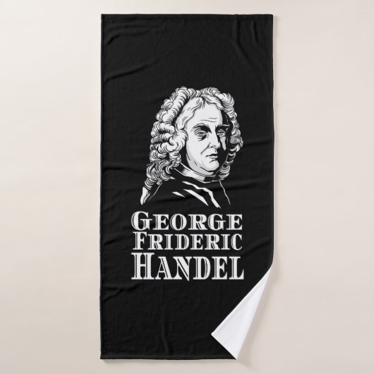 George Frideric Handel Portrait Badhanddoek (Badhanddoek)