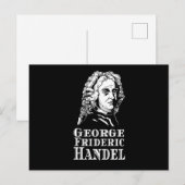 George Frideric Handel Portrait Briefkaart (Voorkant / Achterkant)