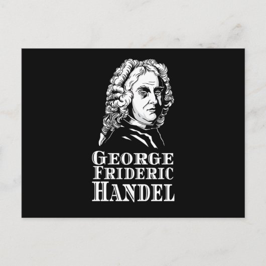 George Frideric Handel Portrait Briefkaart (Voorkant)