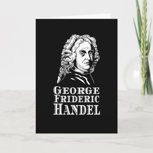 George Frideric Handel Portrait Kaart (Voorkant)
