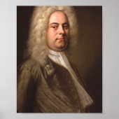 George Frideric Handel Portrait Poster (Voorkant)