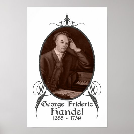 George Frideric Handel Poster (Voorkant)