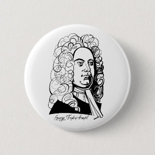 George Frideric Handel Ronde Button 5,7 Cm