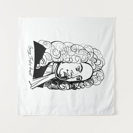 George Frideric Handel Wandkleed (Voorkant (horizontaal))