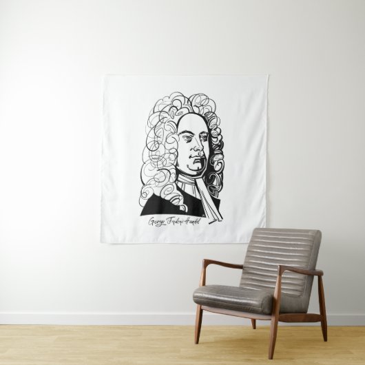 George Frideric Handel Wandkleed (In situ)