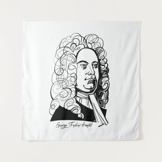George Frideric Handel Wandkleed (Voorkant)