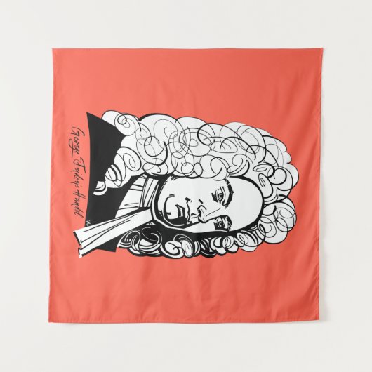 George Frideric Handel Wandkleed (Voorkant (horizontaal))